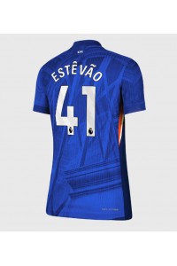 Chelsea Estevao Willian #41 Fotballdrakt Hjemme Klær Dame 2025-26 Korte ermer